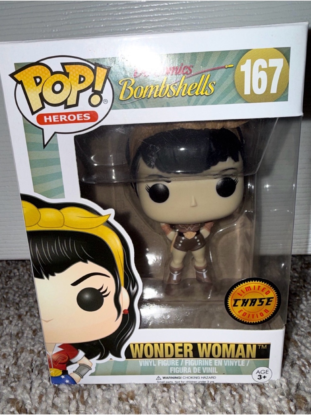 Funko Pop! Bombshells Wonder Woman Vinyl Figure - Brown, Cream, Black